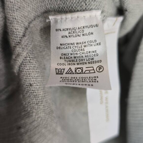 Loft Flecked zv-neck Tunic in Gray. Raglan Sleeves. Super Soft. Size L. 450 - Picture 6 of 6